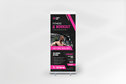 Gym Fitness Roll Up Banner, a Print Template by Annora Studio (Thumbnail 2 of 5)
