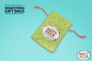Drawstring GiftBags Packaging Mockup, a Packaging Mockup by INCDesign (Thumbnail 4 of 8)