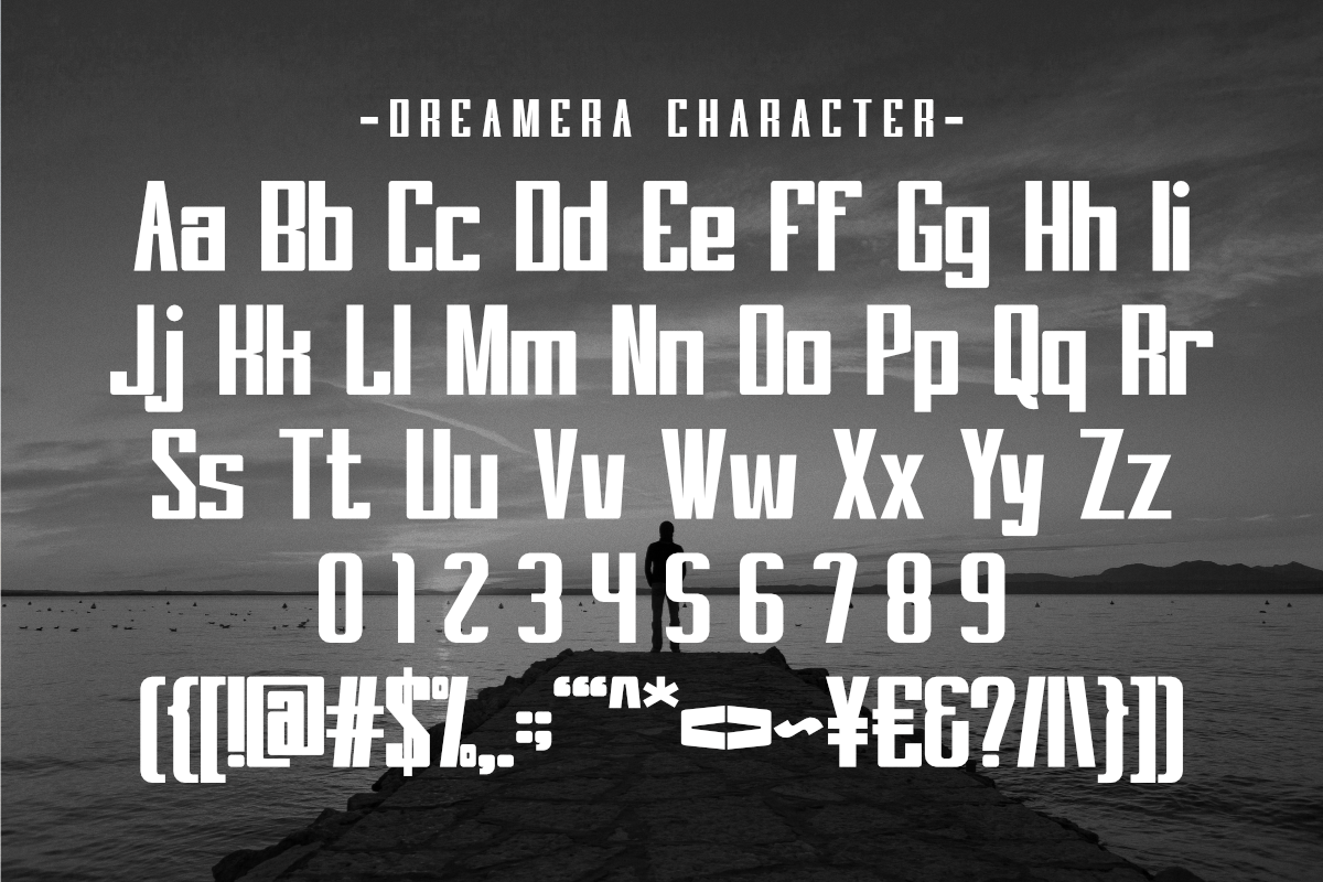 Dreamera - Modern Sans Serif, a Sans Serif Font by Pian45 Studio (Photo 2 of 8)