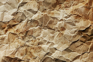 Crumpled Brown Paper Texture , Gener, a Photo by LOGOCREATIVE