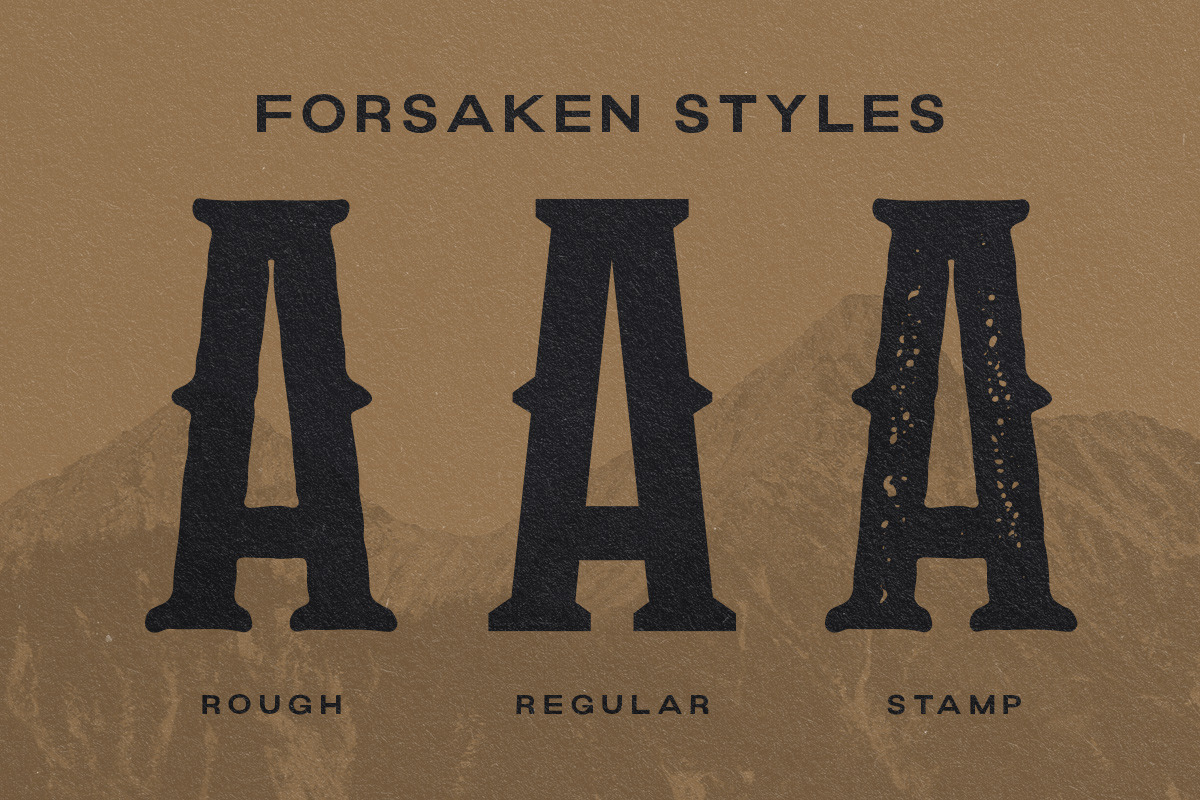 Forsaken - Display Font, a Blackletter Font by Letterhend Studio (Photo 2 of 8)
