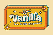 Kelpo - Groovy Retro Typeface, a Serif Font by Dharmas Foundry (Thumbnail 9 of 15)