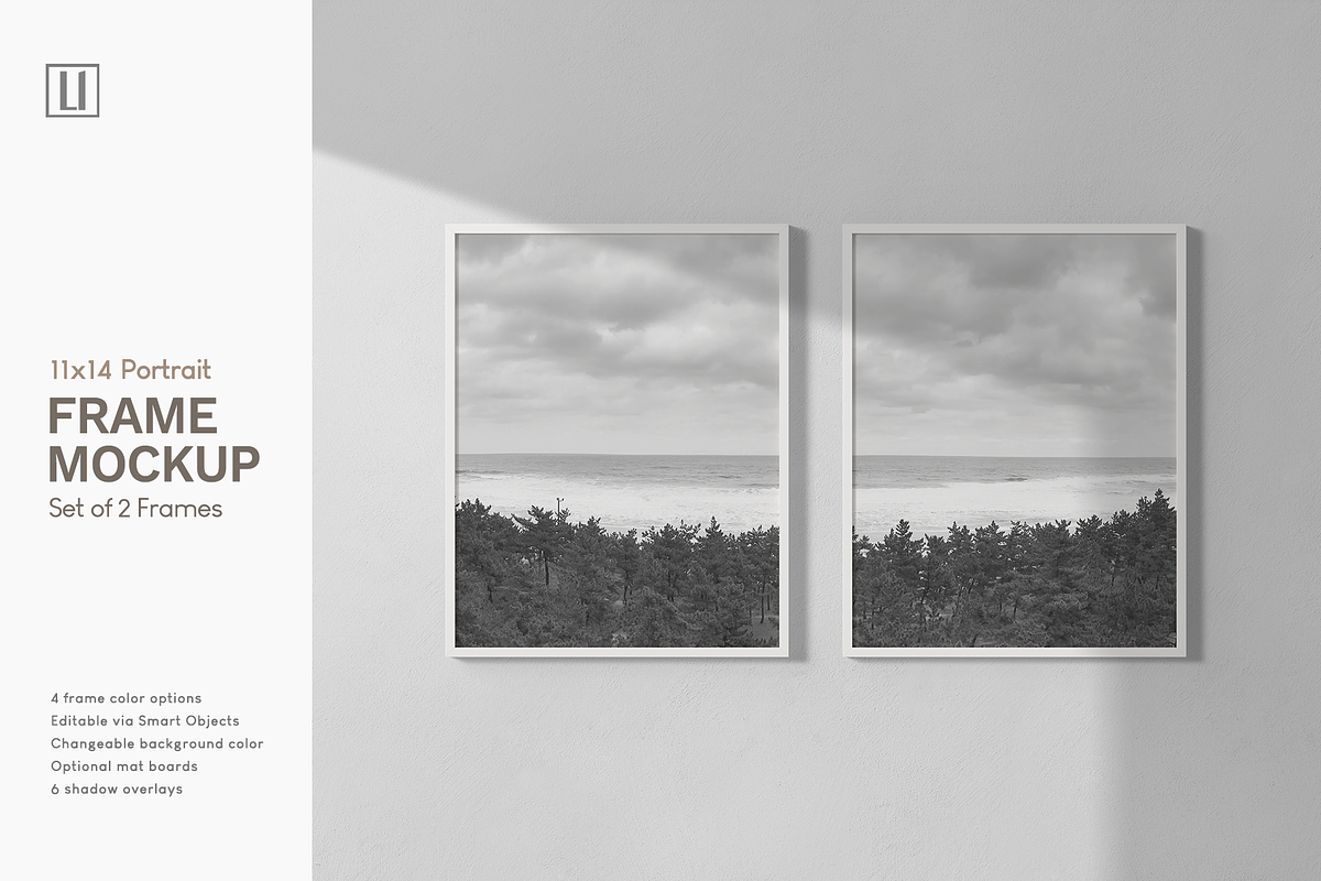 11x14 Portrait, 2 Frame Mockup, a Household Mockup by Lelu Art Design (Photo 1 of 11)