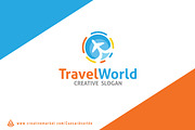 World Travel Logo Template, a Branding & Logo Template by Avartde Creative (Thumbnail 2 of 3)