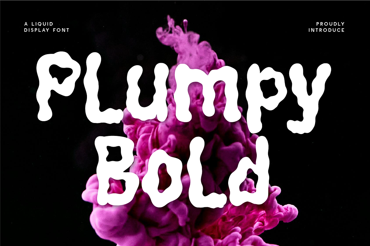 Plumpy Bold - Liquid Display, a Sans Serif Font by Indotype Foundry (Photo 1 of 10)