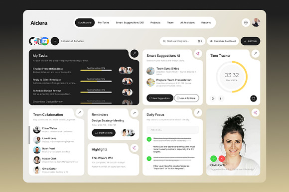 AI Task Management Dashboard preview 2