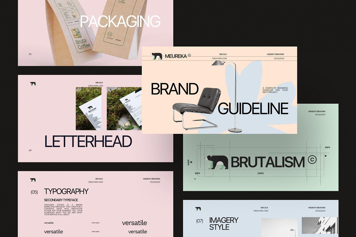 Meureka - Brand Guidelines, a Presentation Template by Creavora (Photo 3 of 10)