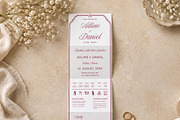 Burgundy Wedding Invitation Template, an Invitation Template by Arslan (Thumbnail 3 of 3)