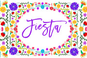 Mexican Watercolor Floral clipart, an Illustration by Sunflower Day Love (Thumbnail 3 of 5)
