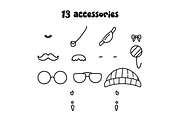 Character Doodle Stamp Procreate, a Brush Add-On by Pixel Picasso Studio (Thumbnail 5 of 11)