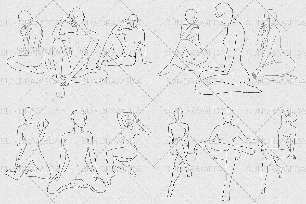 Photoshop Body Stamp Brushes, a Brush Add-On by sundrameda (Photo 2 of 3)