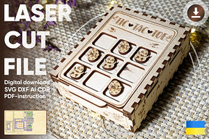 Tic Tac Toe - Laser Cut File