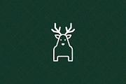 Minimalist Deer Icon Animal, an Animal Illustration by Vectorium Studio (Thumbnail 4 of 4)