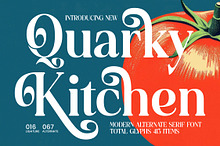Quarky Kitchen Modern Serif Font