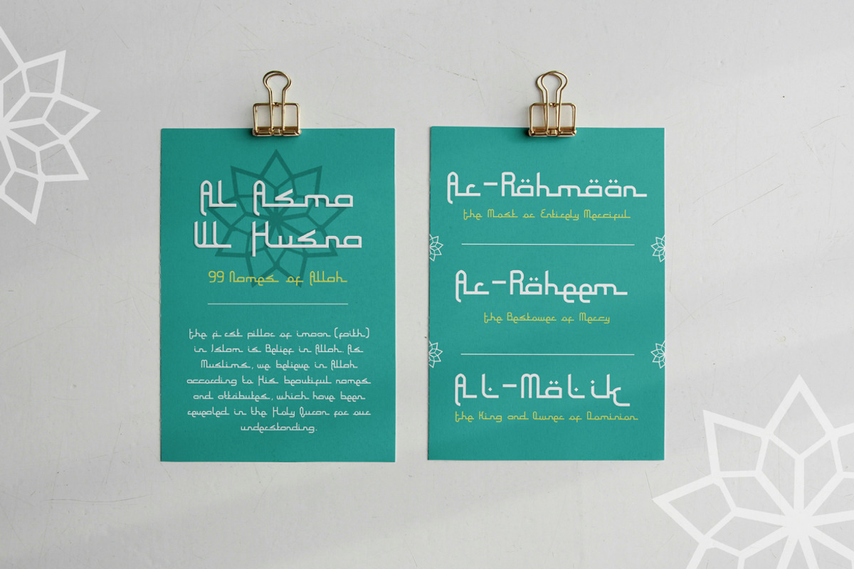 Wasilah Islamic Style Display Font, a Serif Font by Vadovastd (Photo 6 of 7)