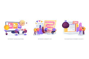 Retirement Savings, Lifestyle Scenes, a Finance Illustration by Visual Generation