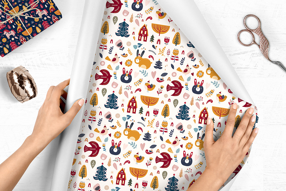 Scandinavian Christmas collection, an Animal Illustration by MoleskoStudio (Photo 15 of 17)