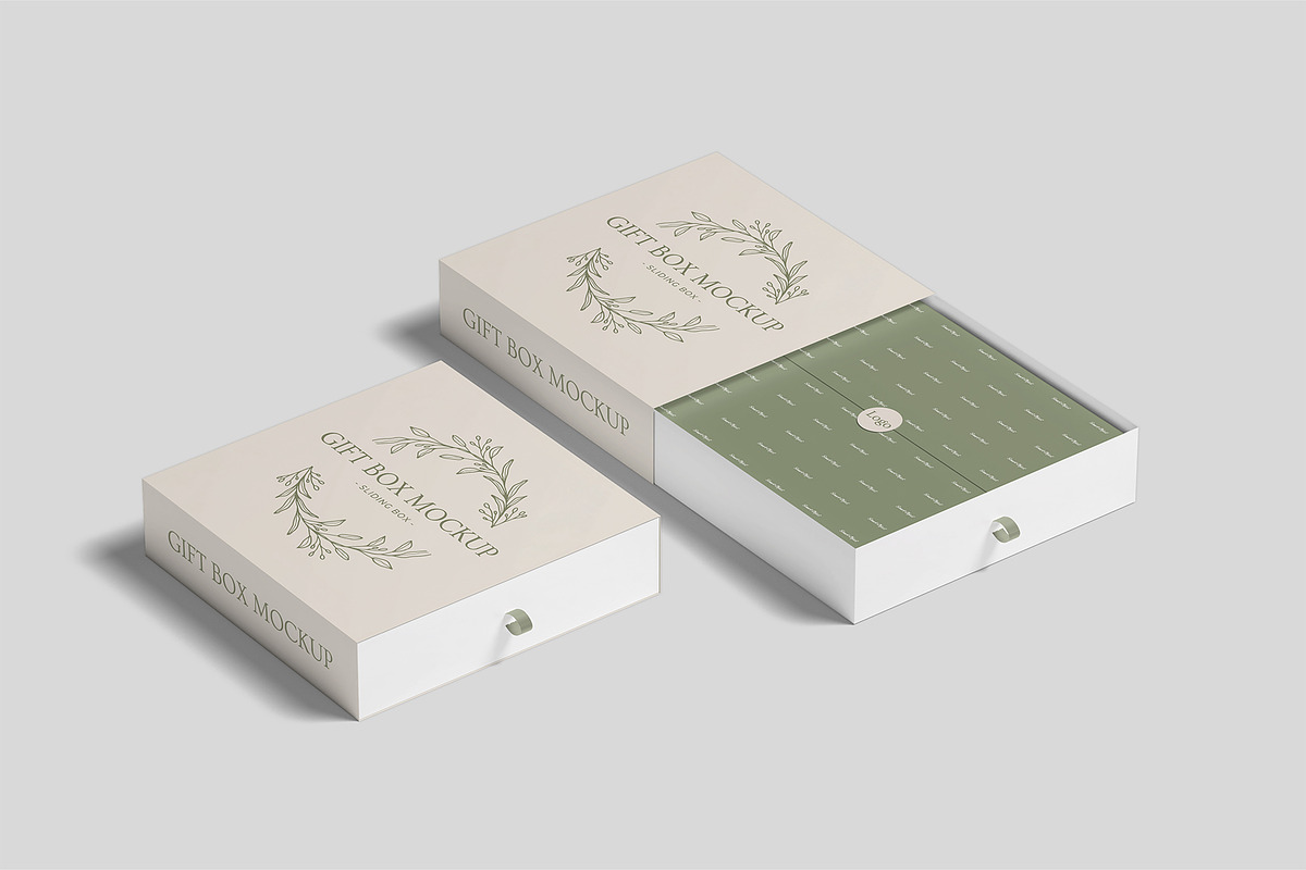 Sliding Gift Box Mockup, a Packaging Mockup by Compositing Studio (Photo 20 of 21)