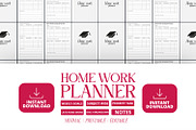 Minimal Homework Planner, a Presentation Template by Ahluva Studio (Thumbnail 1 of 9)