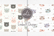 Cute Animals seamless pattern, a Pattern Graphic by lindoet23 (Thumbnail 1 of 3)