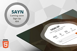 SAYN - Responsive Landing Page