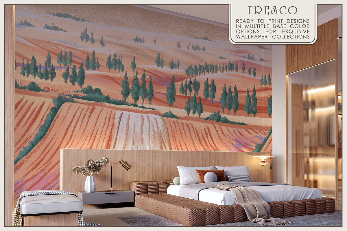 Fresco collectionDreamy Plains, a Wallpaper Graphic by Natalia0307 (Photo 4 of 12)