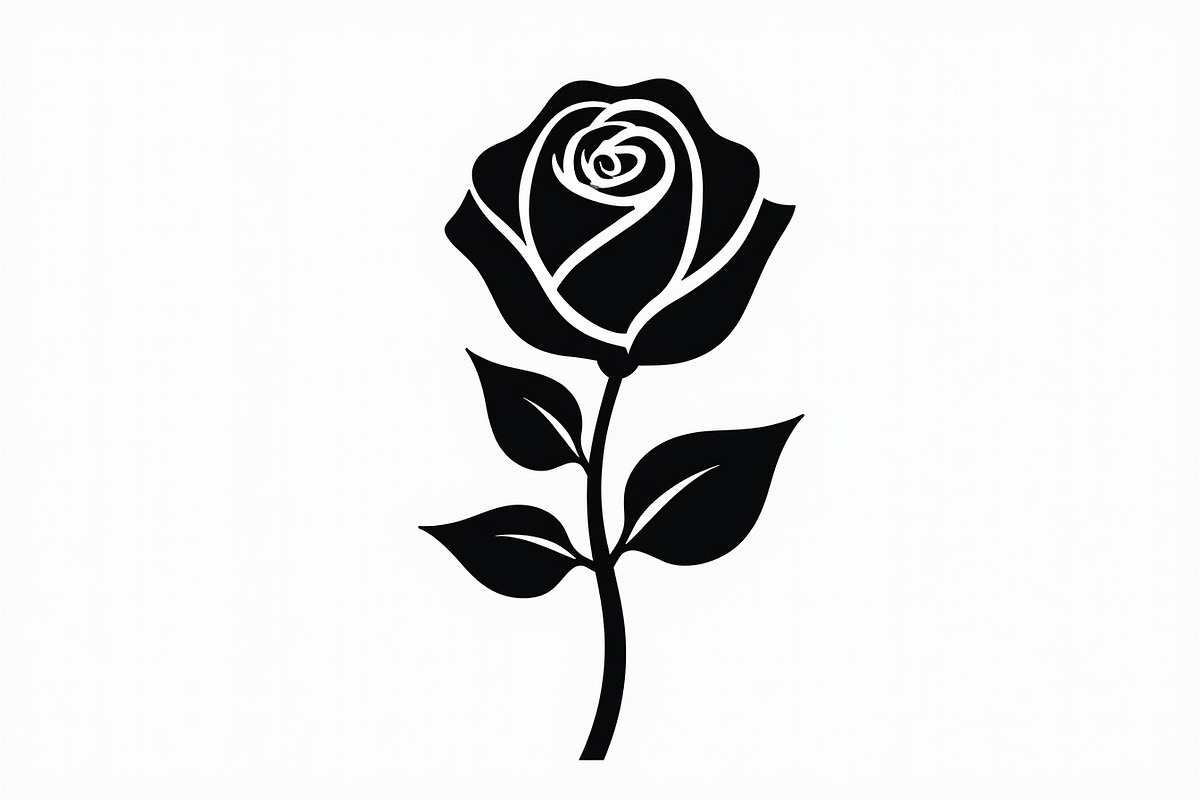 Rose Black Silhouette Decorative, an Illustration by Amazin_art (Photo 12 of 31)