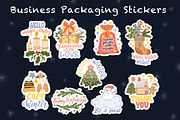 Christmas Stickers Bundle, an Illustration by rinaletters (Thumbnail 2 of 7)