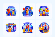 Welcome Illustration Art Set, a Person Illustration by Vectors Market (Thumbnail 7 of 9)