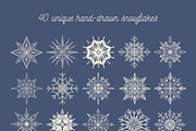 Snowy | 65 snowflakes illustrations, a Decorative Illustration by Wander Designs (Thumbnail 2 of 9)