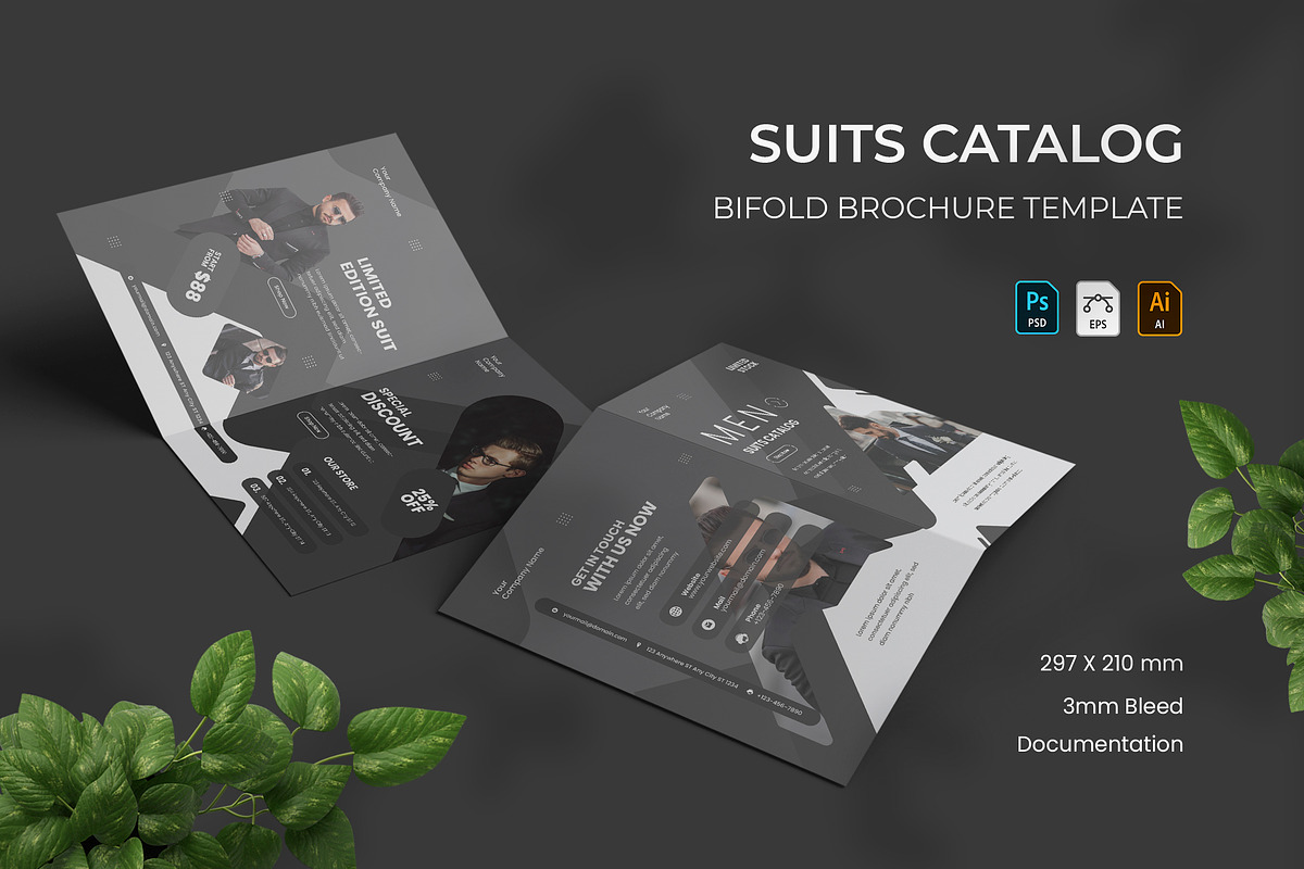 Suits Catalog - Bifold Brochure, a Print Template by VUNIRA (Photo 1 of 2)