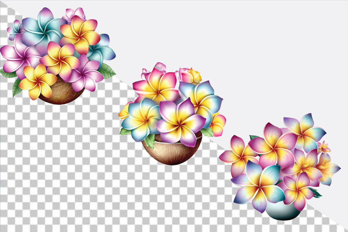 Watercolor Plumeria Clipart Bundle., an Illustration by SVGArt (Photo 2 of 9)