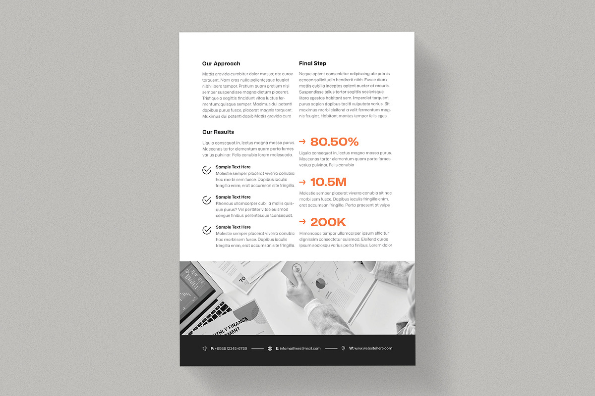 Modern Case Study Flyer | MS Word preview 3