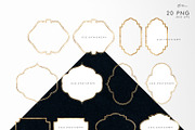 Golden frames & elements, an Illustration by ollalya (Thumbnail 3 of 3)