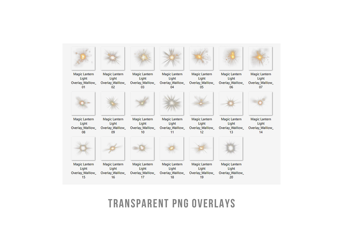 Light flares transparent PNG overlay, a Layer Style Add-On by Walllow Creatives (Photo 5 of 6)