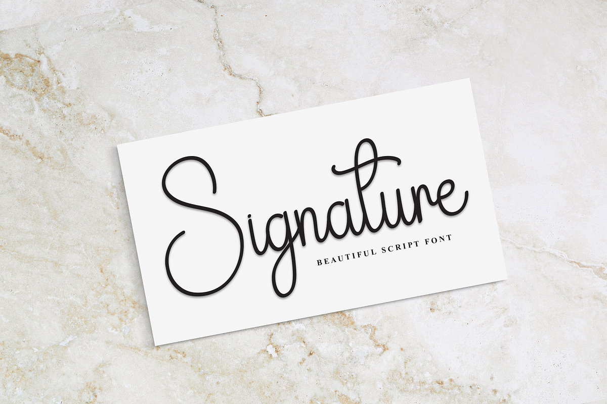 Elegan | Script Font, a Handwritten Font by Scratchones (Photo 5 of 9)