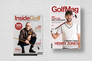 Golf Magazine Covers Set