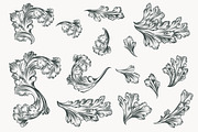 Hand drawn vintage ornaments set, an Object Illustration by FleurArt (Thumbnail 3 of 8)
