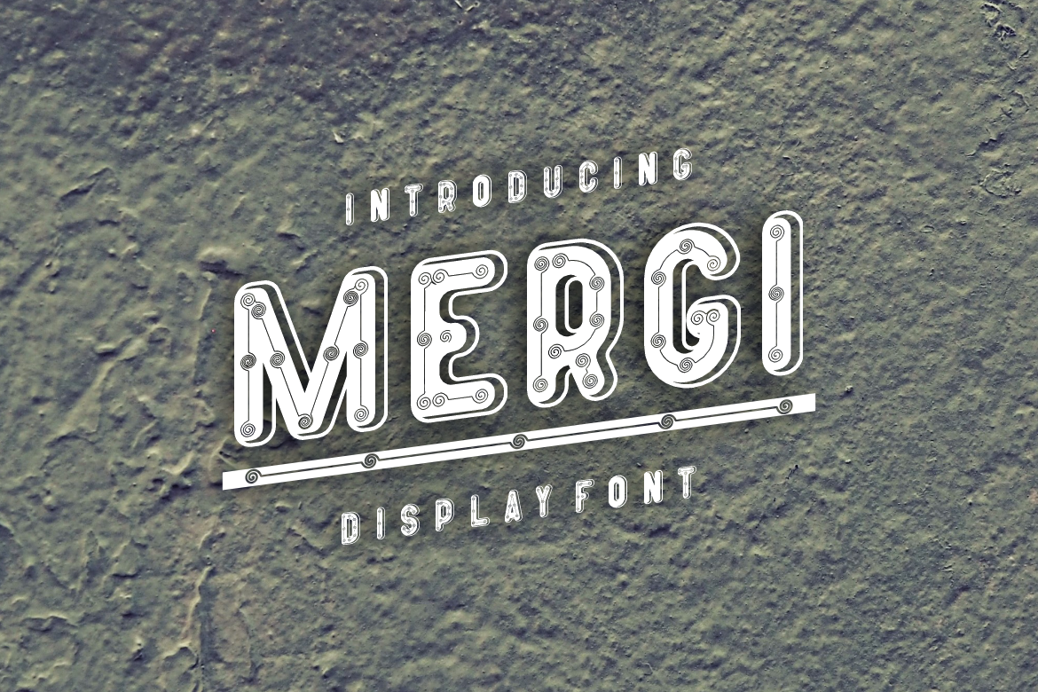 MERGI FONT, a Sans Serif Font by MaikoHatta