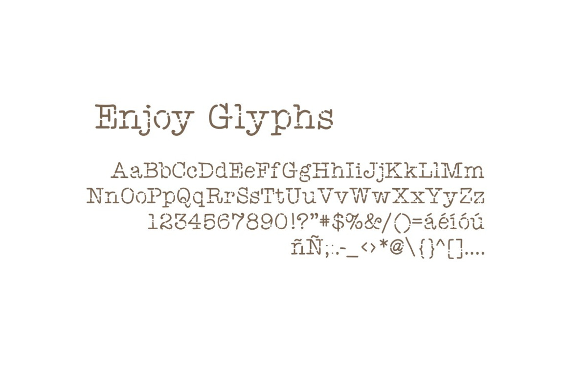Enjoy Font preview 2
