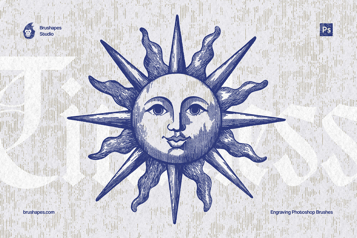 Timeless Engraving Photoshop Brushes, a Brush Add-On by brushapes.com (Photo 6 of 13)