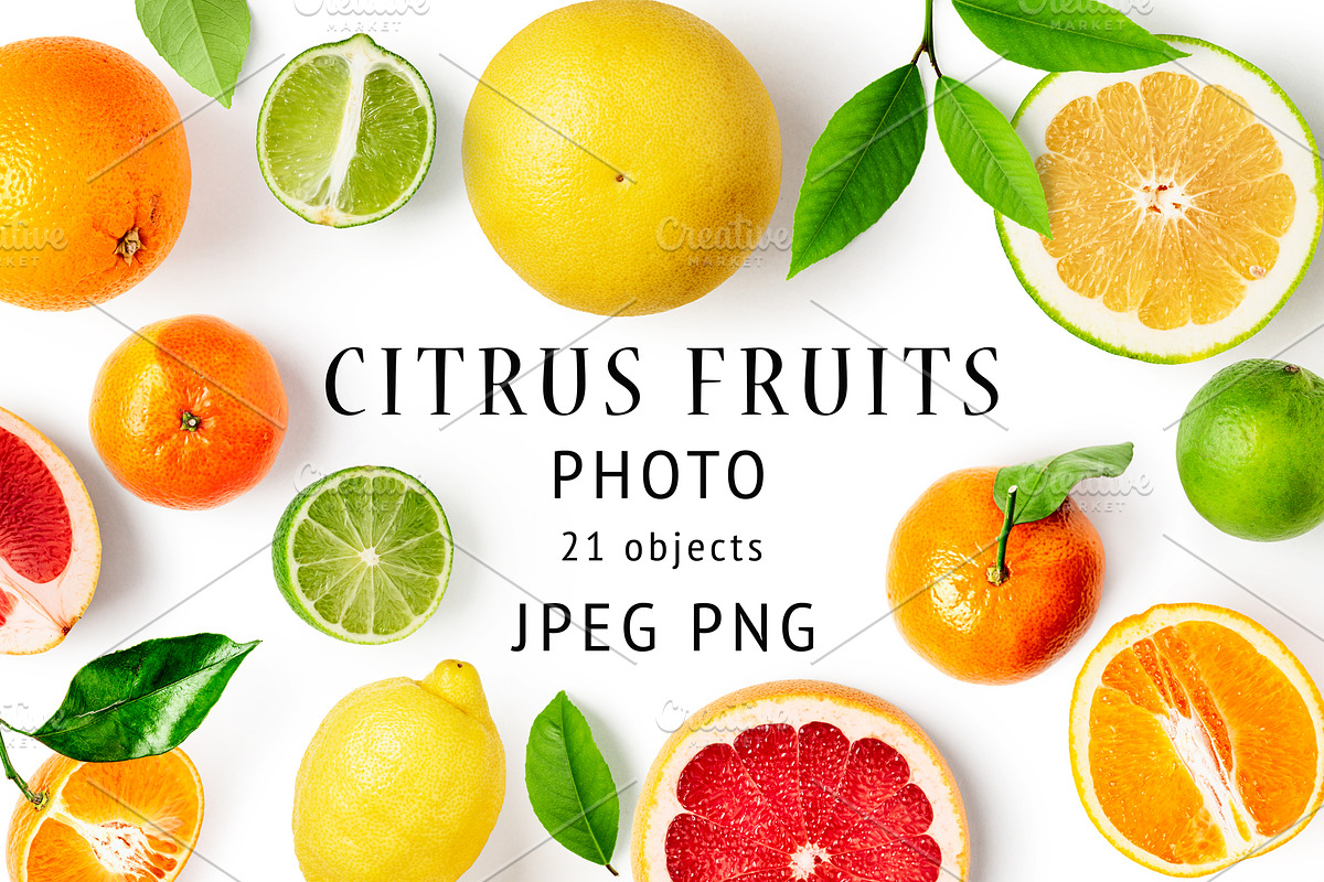 Citrus fruits. Design elements, an Object Graphic by ifiStudio (Photo 1 of 3)