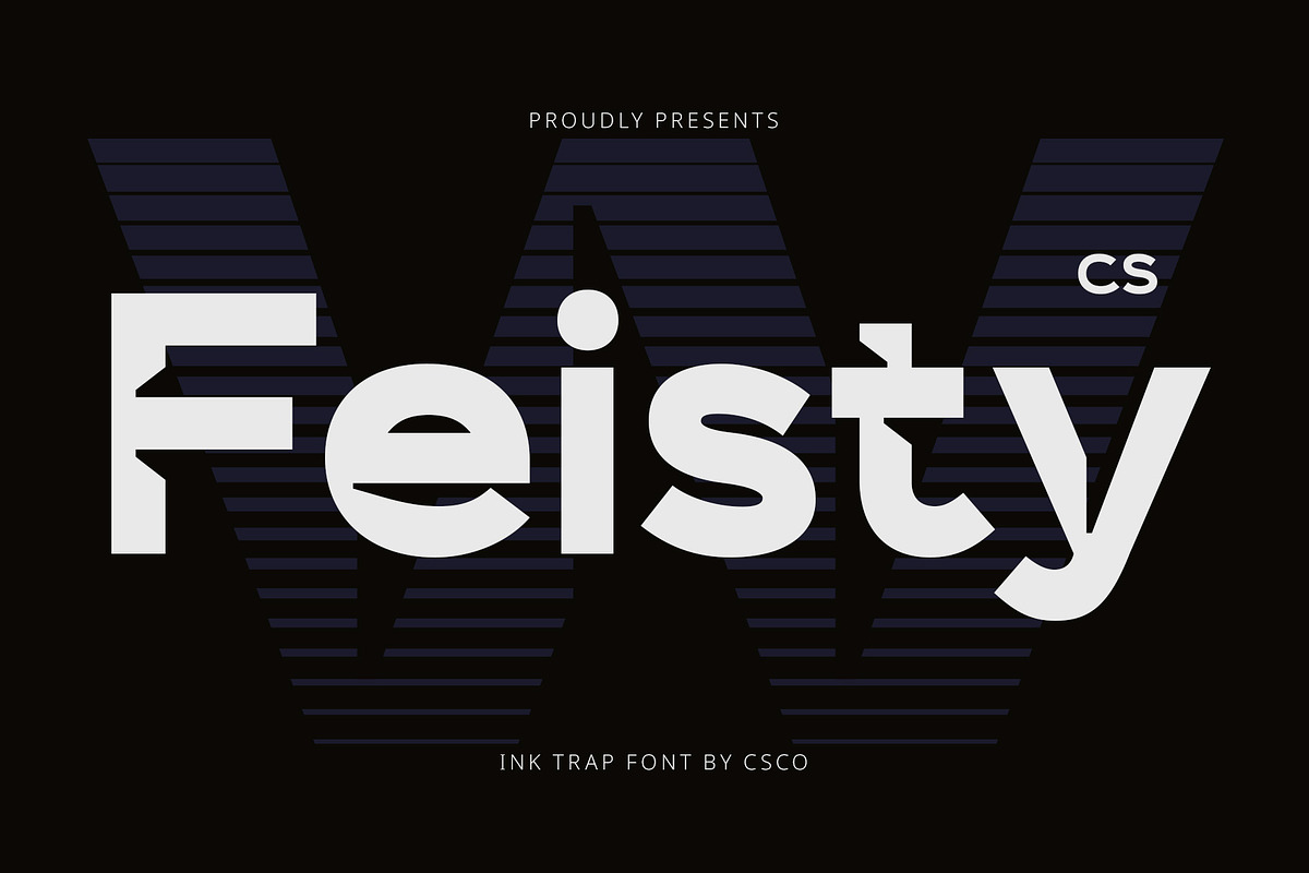 CS Feisty – Inktrap Font, a Sans Serif Font by Craft Supply Co. (Photo 1 of 8)