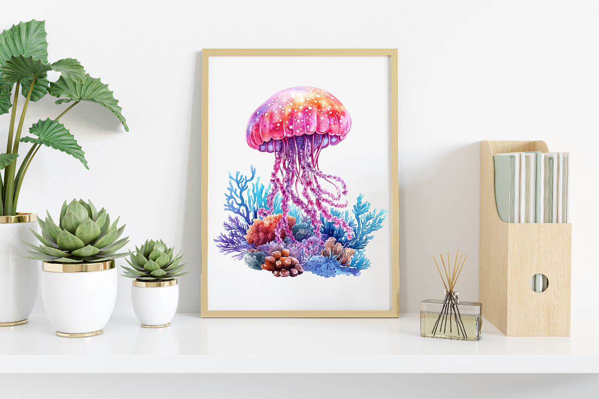 Watercolor Beach Landscape Clipart, an Illustration by Canvas Craft (Photo 6 of 7)