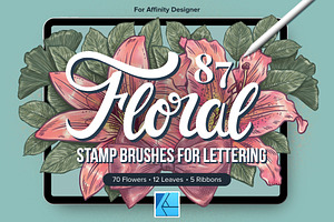 87 Floral Affinity Stamp Brushes