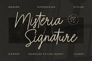 Misteria Signature Font, a Script Font by Hasbi Creative (Thumbnail 1 of 10)
