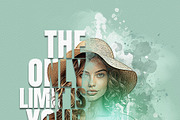 Typography portrait effect template, an Action Add-On by Photoshop Action (Thumbnail 15 of 16)