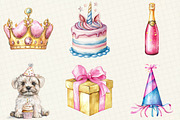 Happy Birthday Sublimation Clipart, an Illustration by OK Design (Thumbnail 2 of 5)