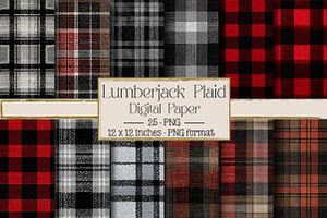 Classic Set Lumberjack Plaid, a Texture Illustration by DreamPrint404