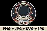 Minimalist Astronaut Space Lover SVG, a Graphic by KA7-Designs (Thumbnail 1 of 3)